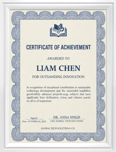 ISO 9001認証書